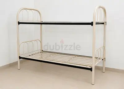 Sturdy White Metal Bunk Bed - Double Decker Frame, Great Condition