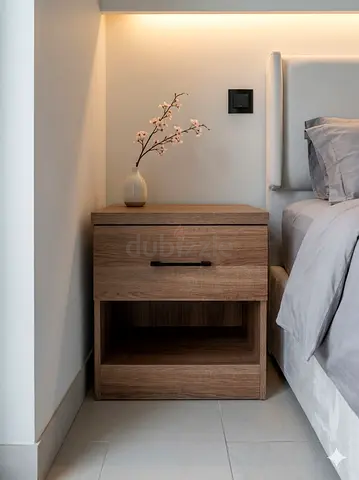 Solid Wood Nightstand / Bedside Table with Drawer