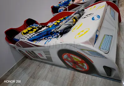 Kids Car Race Bed — Single Childrens Bed in Good Condition