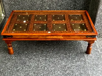 Marina antique solid wood coffee table - center table