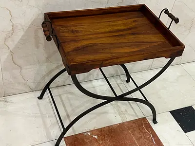 Antique Marina foldable table - foldable tray