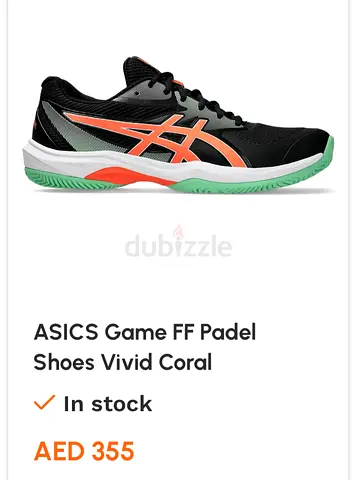 ASICS Game FF Padel Shoes - Vivid Coral, Size 7.5UK or 8.5USA