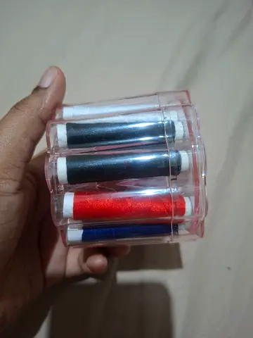 Compact Sewing Thread Spool Set - Assorted Colors with Niddle, Sponge and Inch Tape