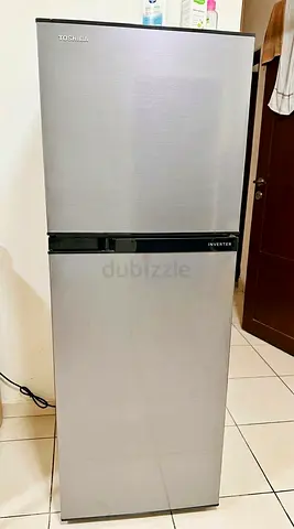 Toshiba 231L fridge, price 590 AED