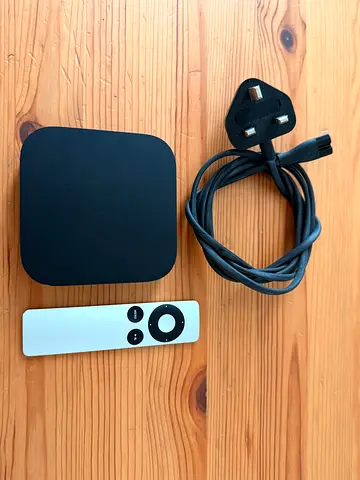 Apple TV with Remote and Power Cable