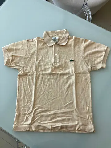 Lacoste Mens Polo, Yellow, Size 2 (XS), Authentic