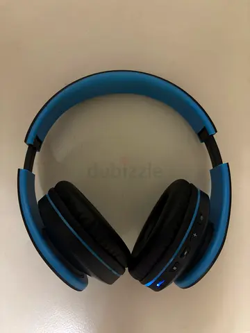 ZIHNIC Bluetooth Headphones Over-Ear, Foldable Wireless and Wired Stereo Headset Micro SD/TF, (Blue)