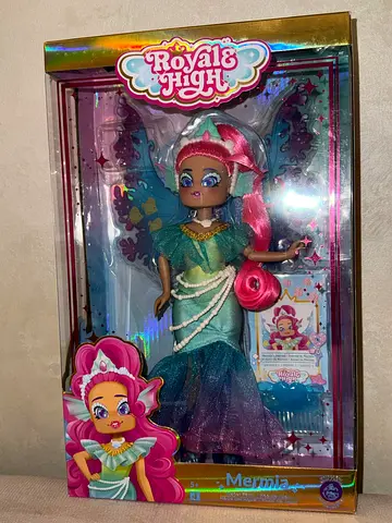 Jazwares Royale High 9-Inch Fashion Doll - Mermia The Water Fairy, Wave,Series,Fairy Journal, Comb.