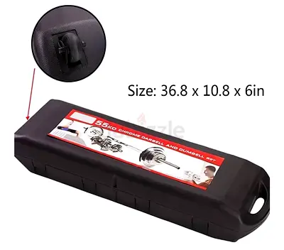 55kg Dumbbell Set with Storage Case + 20 kg extra