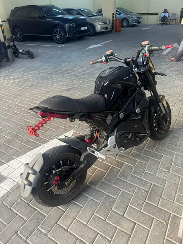 Used Black Racing Electric Motorbike Good Condition