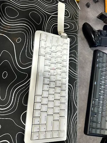 Compact White Mechanical 60% Keyboard — Good Condition