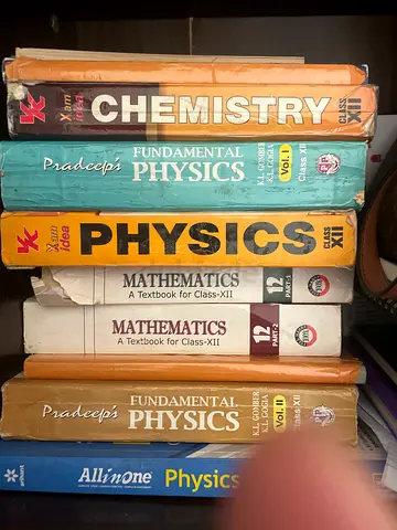 Set of Class XII Science Textbooks — Physics, Chemistry, Mathematics (Used)