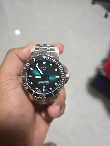 Tissot Seastar 1000 Powermatic 80 - Stainless Steel Automatic Watch (Green Dial)