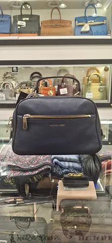 Michael Kors Navy Blue Leather Handbag