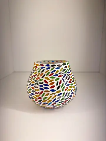 Decorative Mosaic Glass Tealight Holder