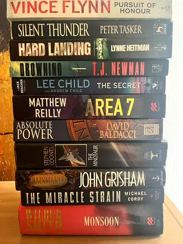 Bundle of 11 Paperback/Hardcover Thriller and Crime Novels - Mixed Authors