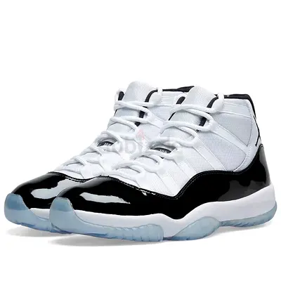 White  Black High-Top Sneakers (all size available Jordan 11