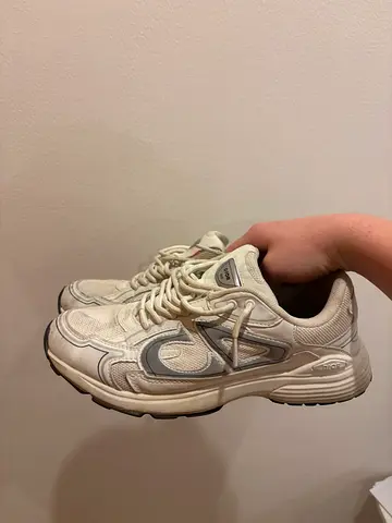 White Dior B30 Mens Casual Sneakers, Used