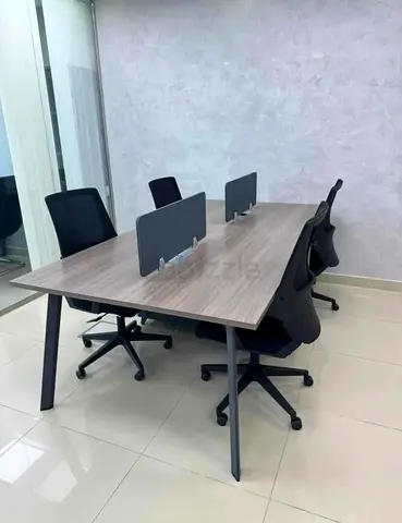Modern 4-Seat Office Workstation For Sale