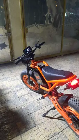 Used Orange Electric Bike large sized - Good Condition used for 1 week