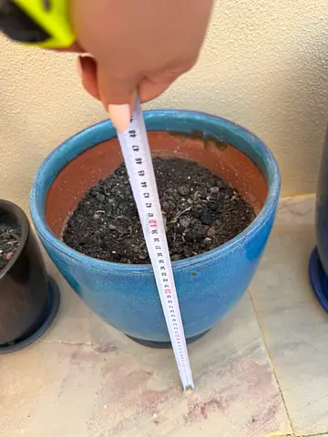 Blue glazed pot