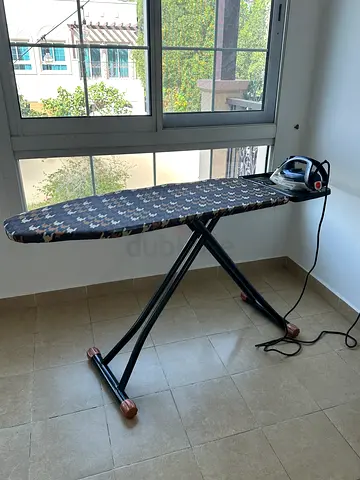 Iron with iron board