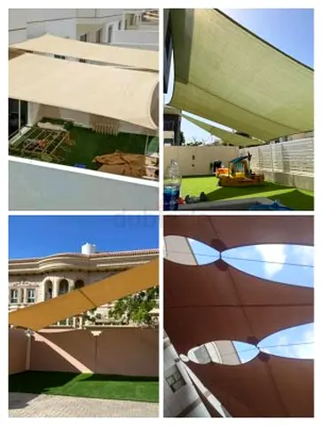Outdoor Shade Sails - Set of Sun Canopies for Garden/Play Area