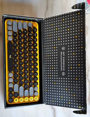 Logitech Pop Keys Mechanical Wireless Keyboard - لوحة مفاتيح ميكانيكية لاسلكية من لوجيتك بوب كيز