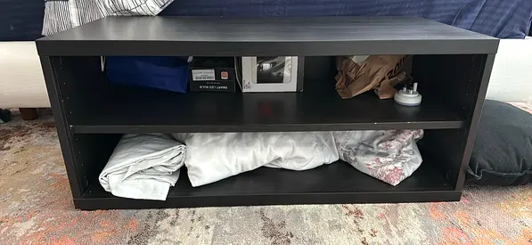 Low black TV stand / media console - good condition