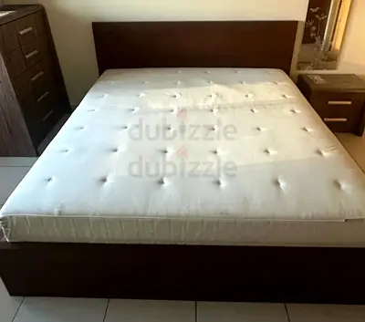 Ikea King size bed with mattress available in perfect condition