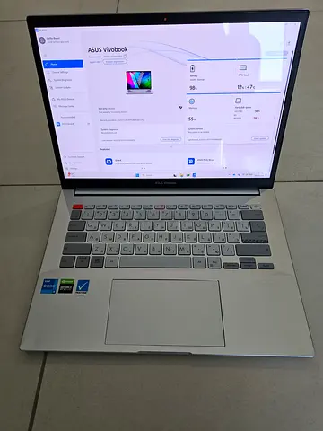 ASUS VivoBook 14X Laptop - Silver, Intel Core i5, GeForce RTX 3050 laptop GPU, 16GB RAM, 512GB SSD