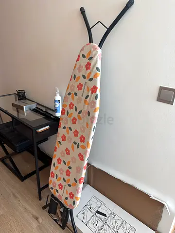 Sturdy Ironing Board with Floral Cover