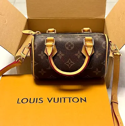 Louis Vuitton Mini speedy Monogram Crossbody Bag - Authentic (With Box)