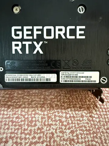 RTX3050 DUAL OC 8GB كرت شاشه