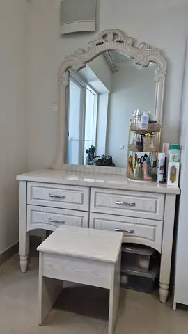 Dressing Table with Mirror  Stool