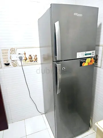 Super General Double Door Refrigerator Silver