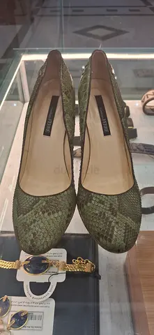 Gianfranco Ferre Snakeskin Print Heels