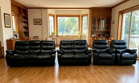 Sofa Recliner Pure Leather 7 Seater