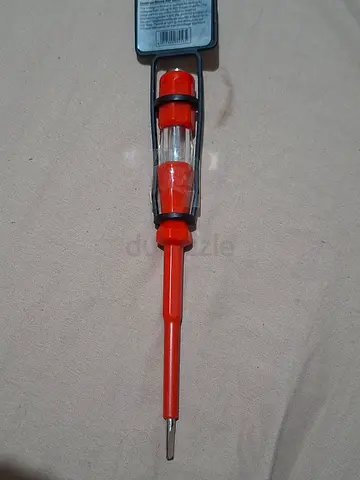 Used Neon Test Screwdriver / Voltage Tester - Orange Handle