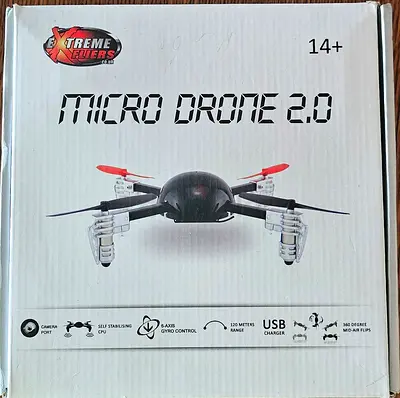 Micro Drone 2.0 - Xtreme Flyers (USB Rechargeable, 6-Axis Gyro) - NO CAMERA