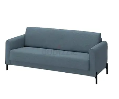 3-Seater Fabric Sofa in Grey color - Modern Compact Design