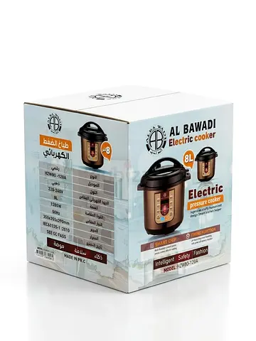 Al Bawadi 8L Electric Pressure Cooker – Smart Multi-Function Cooker with Digital Control | Urgent