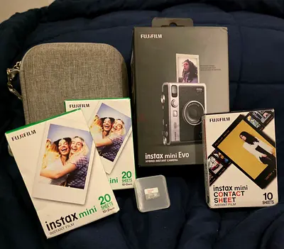 Fujifilm Instax Mini Evo Hybrid Instant Camera (Bundle)