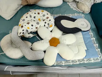 Bundle of baby support pillows and head shaping cushions - gently used