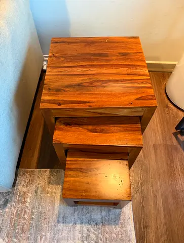 Nesting tables- side tables- end tables- solid wood