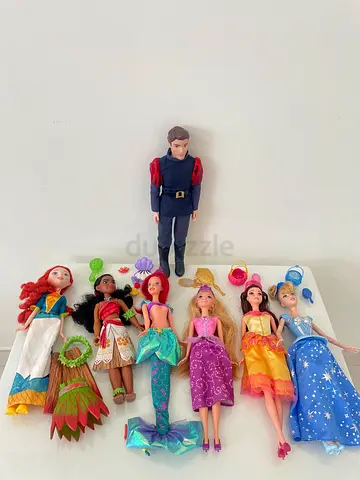 Disney princess dolls + Prince