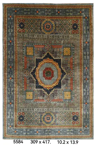 3 x 4.2 mamlouk blue grey afghan hand knotted veg dye color Carpet living room carpet