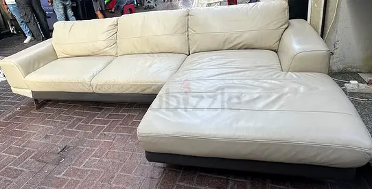 Leather L Shep sofa