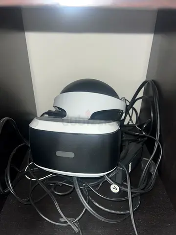 PlayStation VR headset with cables