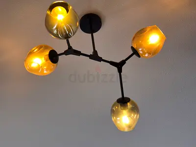 Set of Ceiling lights with additional LEDs